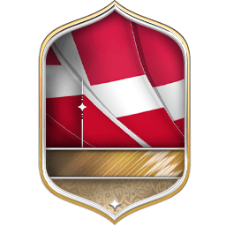 Kasper Dolberg 72 OVR FC Mobile card design
