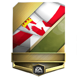 Josh Magennis 72 OVR FC Mobile card design