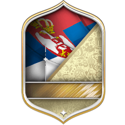 Filip Kostić 76 OVR FC Mobile card design