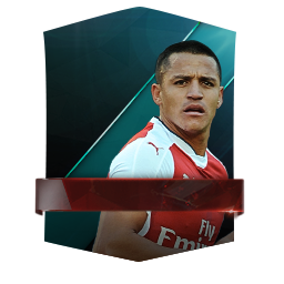 Alexis Sánchez 85 OVR FC Mobile player card