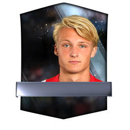 Kasper Dolberg 67 OVR FC Mobile player card